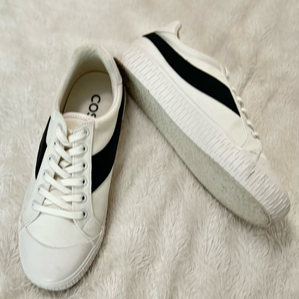 COS White Canvas Sneakers S: 11